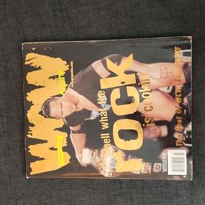 Vintage Y2k Wrestling The Rock Dwane Johnson WOW Magazine Vol.1 Issue3 July1999